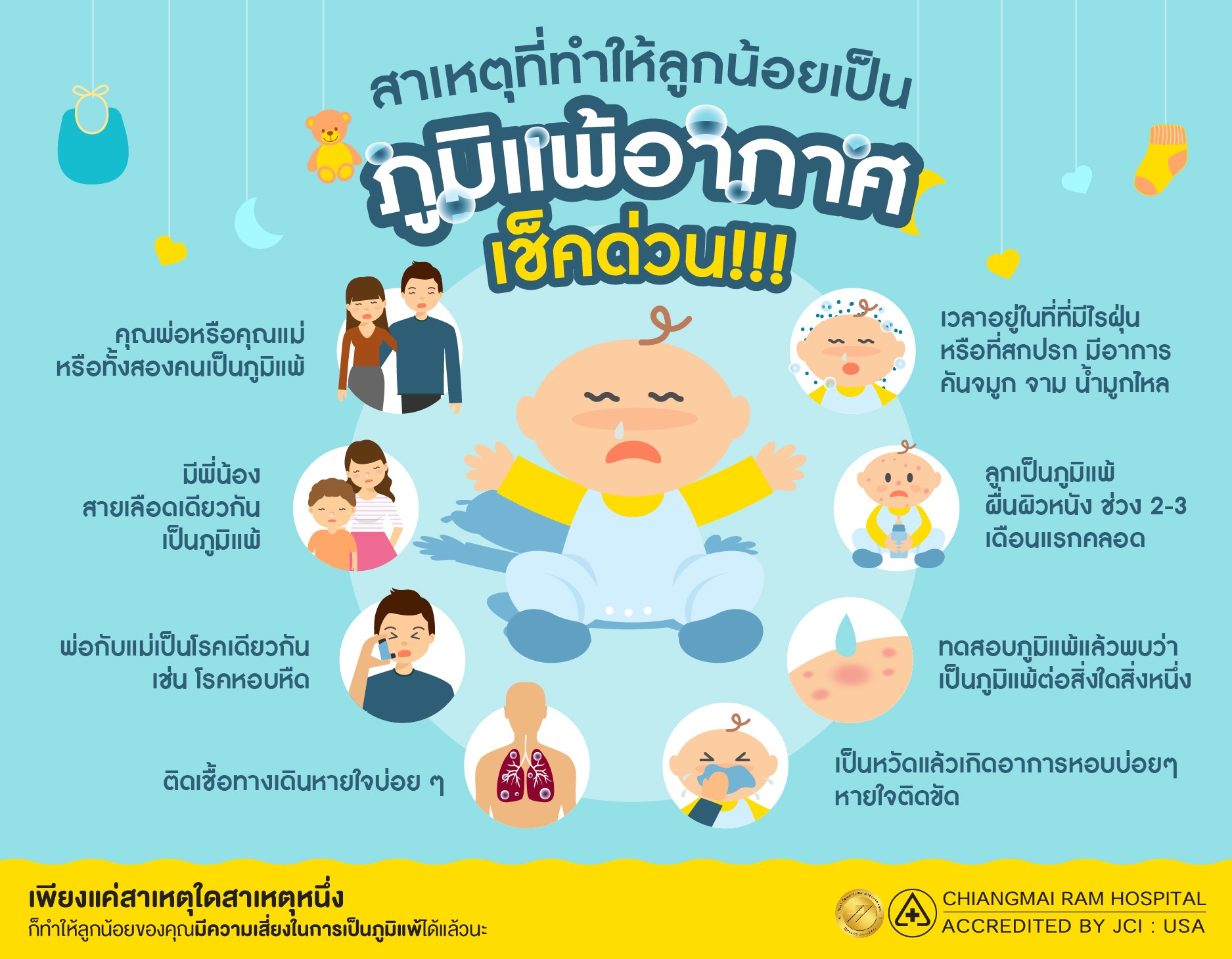 สาเหตุโรคภูมิแพ้อากาศในเด็ก